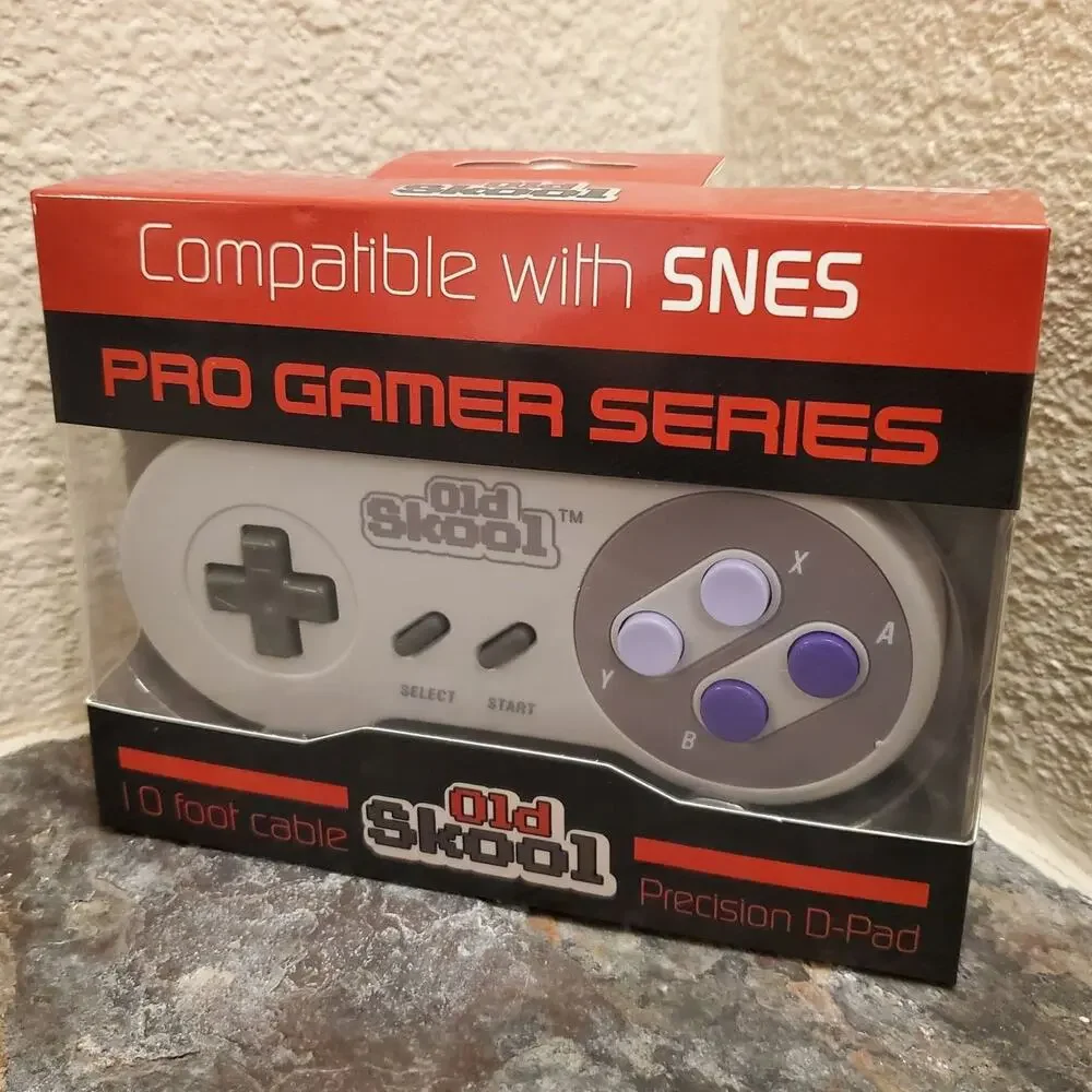 Super NES Controller w/ 10-FT Cord (NEW) - Super NES - Pro Gamer Series